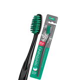 Щётка зубная для интенсивного и безопасного отбеливания, жёсткая, зелёная Splat | интернет-магазин натуральных товаров 4fresh.ru - фото 1