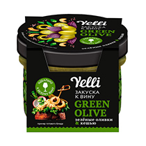 Закуска к вину "Green Olive" зелёные оливки & кешью Yelli | интернет-магазин натуральных товаров 4fresh.ru - фото 2