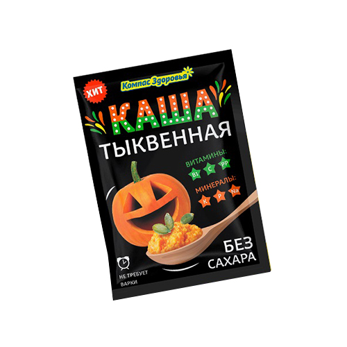Каша заварная овсяная с тыквой Компас здоровья