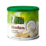 Миндаль в сахаре с кокосом Nuts for life | интернет-магазин натуральных товаров 4fresh.ru - фото 1