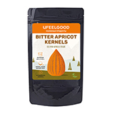 Абрикосовые ядра горькие / Bitter apricot kerneils 50 gr organic Ufeelgood | интернет-магазин натуральных товаров 4fresh.ru - фото 1