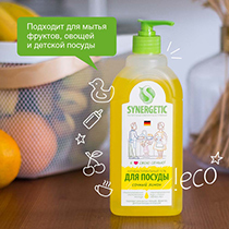 Средство для мытья посуды "Лимон" Synergetic | интернет-магазин натуральных товаров 4fresh.ru - фото 2