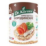 Хлебцы хрустящие "Бородинские" Dr. Korner | интернет-магазин натуральных товаров 4fresh.ru - фото 1