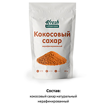 Кокосовый сахар 4fresh FOOD | интернет-магазин натуральных товаров 4fresh.ru - фото 4